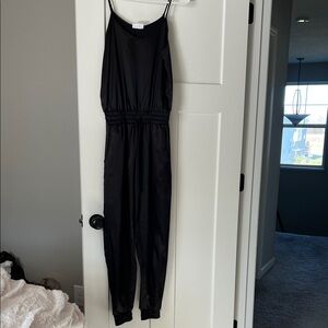 LNA Sleek Black Jumpsuit